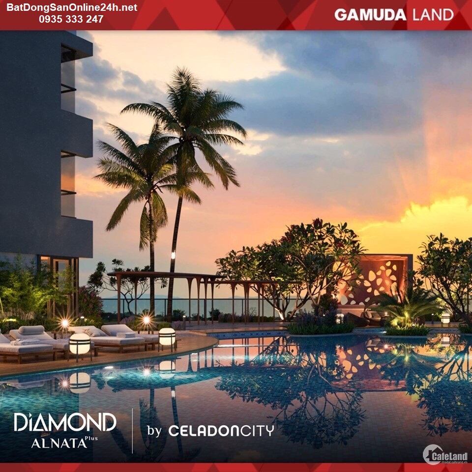 Hồ bơi tràn vô cực Diamond Skylinked Villa Celadon City